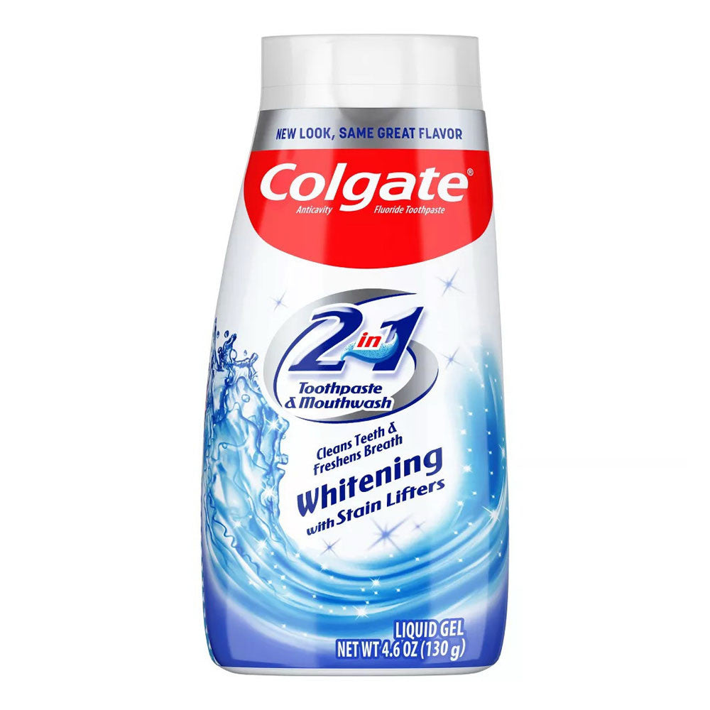 Colgate 2-In-1 Toothpaste And Mouthwash, Whitening, 4.6 Oz